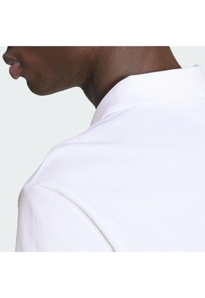 Camiseta Blanca Adidas Polo Essentials Trifolio Hombre