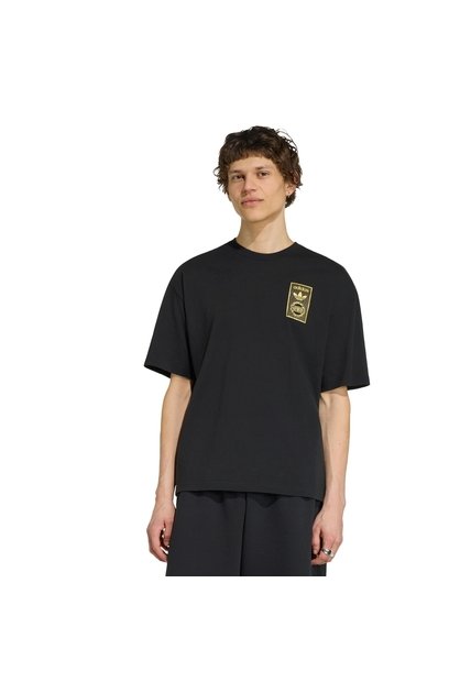 Camiseta Negra Adidas Varsity Golden Tongue Hombre
