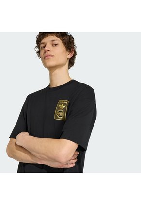 Camiseta Negra Adidas Varsity Golden Tongue Hombre