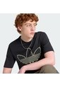 Camiseta Negra Adidas Trifolio Relleno Hombre de adidas Originals
