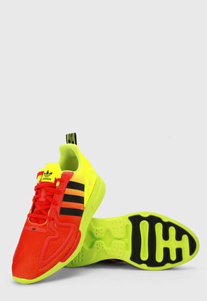 Tenis Lifestyle Verde neón-Naranja-Negro adidas Originals Zx 2k Flux