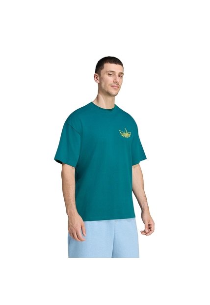 Camiseta Verde Adidas Powder Tongue Hombre