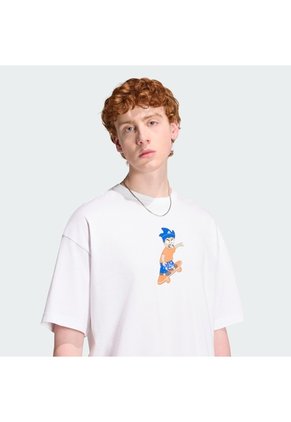 Camiseta Blanca Adidas Lil Mean Skate Hombre