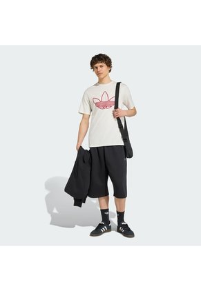 Camiseta Blanca Adidas Trifolio Relleno Hombre