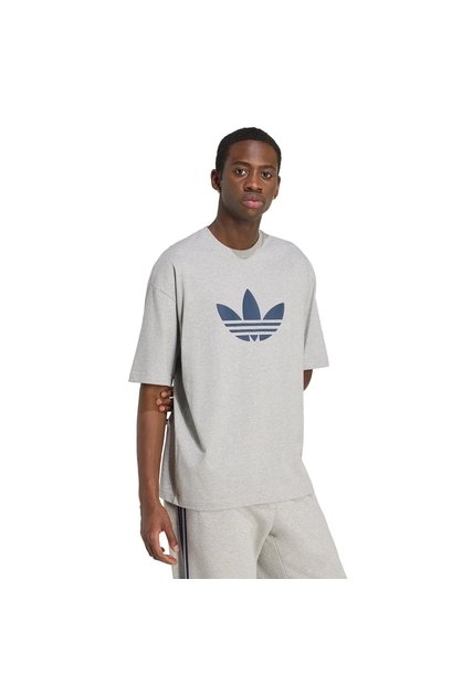 Camiseta Gris Adidas Adicolor Trifolio Hombre