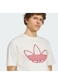 Camiseta Blanca Adidas Trifolio Relleno Hombre de adidas Originals