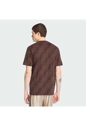 Camiseta Café Adidas Monogram Aop Hombre