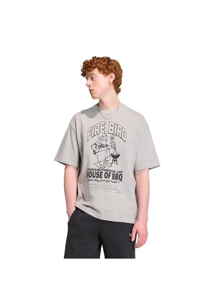 Camiseta Gris Adidas Flaming Bird Hombre