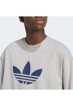 Camiseta Gris Adidas Adicolor Trifolio Hombre