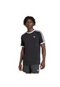 Camiseta Negra Adidas 3 Rayas Hombre de adidas Originals