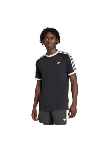 Camiseta Negra Adidas 3 Rayas Hombre adidas Originals