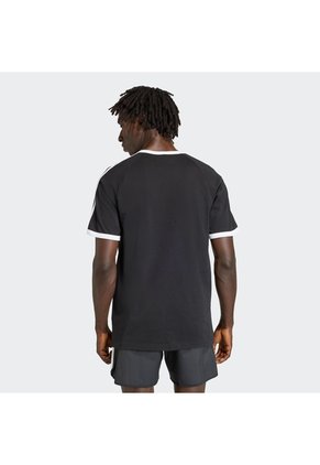 Camiseta Negra Adidas 3 Rayas Hombre