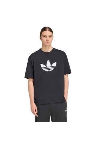 Camiseta Negra Adidas Adicolor Trifolio Hombre adidas Originals