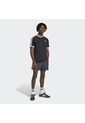 Camiseta Negra Adidas 3 Rayas Hombre