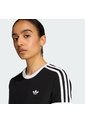 Camiseta Negra Adidas 3 Rayas Mujer de adidas Originals