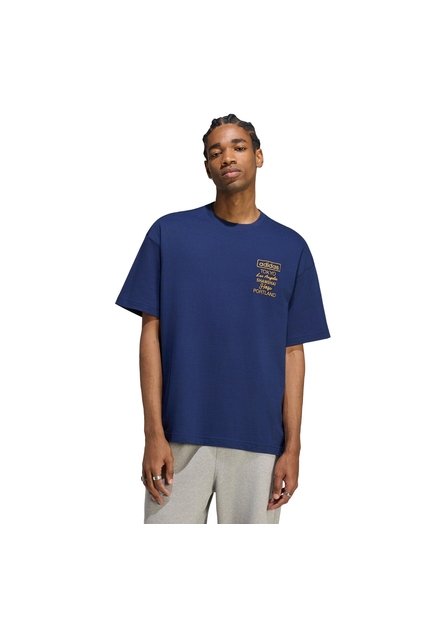 Camiseta Azul Adidas Golden Cities Hombre