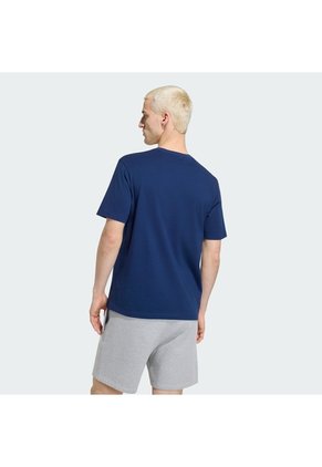 Camiseta Azul Adidas Essentials Trifolio Hombre
