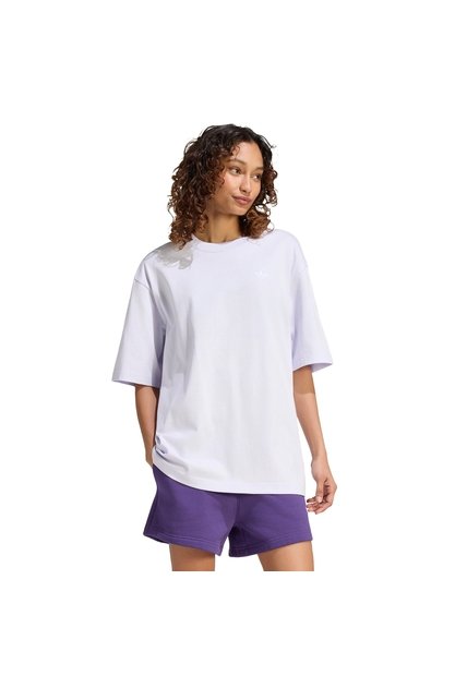 Camiseta Morada Adidas Essentials Boyfriend Mujer