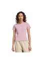 Camiseta Morada Adidas Essentials Ceñida Mujer de adidas Originals