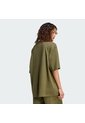 Camiseta Verde Adidas Essentials Boyfriend Mujer de adidas Originals