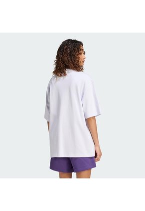 Camiseta Morada Adidas Essentials Boyfriend Mujer