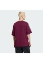 Camiseta Vinotinta Adidas Adicolor 3 Rayas Oversize Hombre de adidas Originals