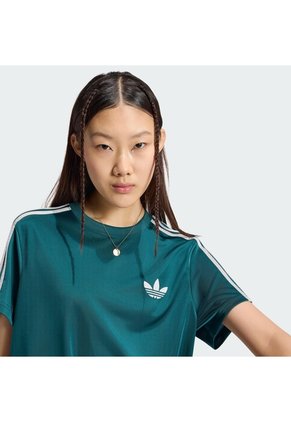 Camiseta Verde Adidas Firebird Mujer