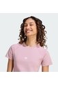 Camiseta Morada Adidas Essentials Ceñida Mujer de adidas Originals