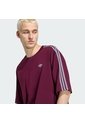 Camiseta Vinotinta Adidas Adicolor 3 Rayas Oversize Hombre de adidas Originals