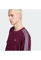 Camiseta Vinotinta Adidas Adicolor 3 Rayas Oversize Hombre de adidas Originals