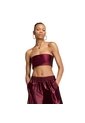 Top Vinotinto Adidas Entubado 3 Rayas Mujer de adidas Originals
