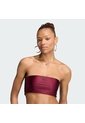 Top Vinotinto Adidas Entubado 3 Rayas Mujer de adidas Originals