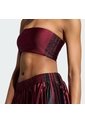 Top Vinotinto Adidas Entubado 3 Rayas Mujer de adidas Originals
