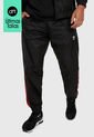 Pantalón Negro-Rojo adidas Originals Trifolio 3 rayas de adidas Originals