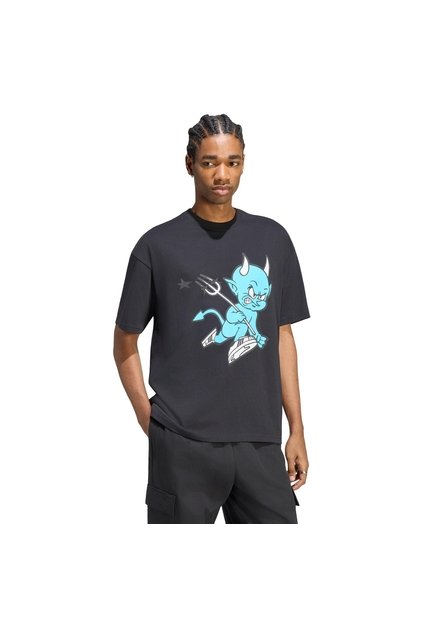 Camiseta Negra Adidas Lil Devil Hombre
