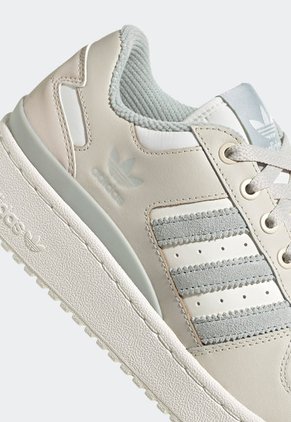 Tenis Lifestyle Beige-Verde Grisáceo adidas Originals Forum Bold Stripes