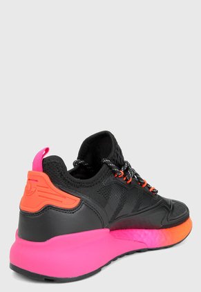 Tenis Lifestyle Negro-Fucsia-Coral adidas Originals ZX 2K Boost