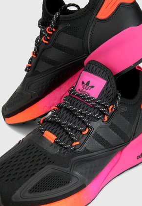 Tenis Lifestyle Negro-Fucsia-Coral adidas Originals ZX 2K Boost