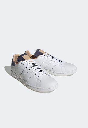 Tenis Lifestyle Blanco-Azul-Beige adidas Originals Stan Smith