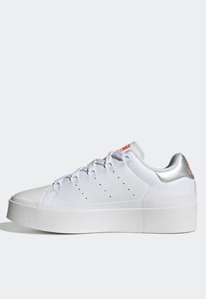 Tenis Lifestyle Blanco-Plateado-Naranja adidas Originals Stan Smith Bonega