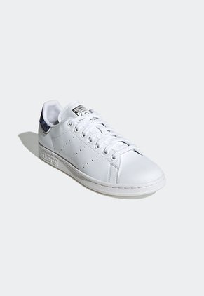 Tenis Lifestyle Blanco-Plateado-Azul adidas Originals Stan Smith