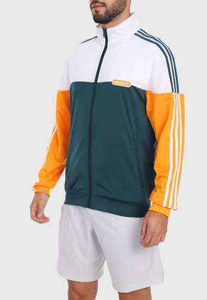 Chaqueta Verde-Naranja-Blanco adidas Originals Firebrid Split
