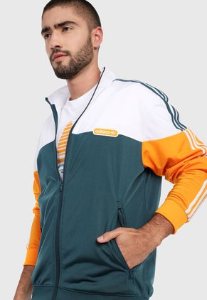 Chaqueta Verde-Naranja-Blanco adidas Originals Firebrid Split