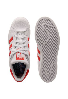 Tenis Blancos-Rojos adidas Originals Superstar w
