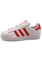 Tenis Blancos-Rojos adidas Originals Superstar w de adidas Originals