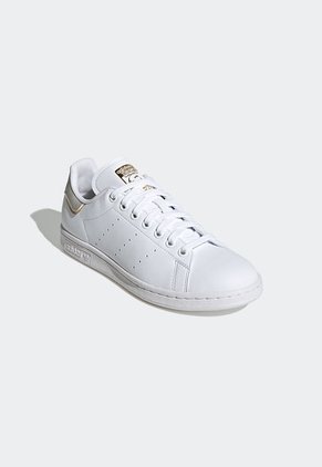 Tenis Lifestyle Blanco-Dorado-Gris adidas Originals Stan Smith