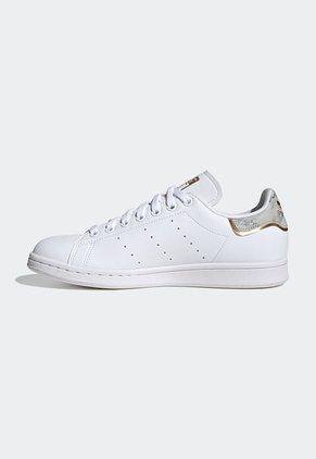 Tenis Lifestyle Blanco-Dorado-Gris adidas Originals Stan Smith