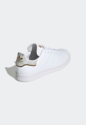 Tenis Lifestyle Blanco-Dorado-Gris adidas Originals Stan Smith