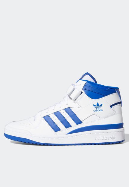 Tenis Lifestyle Blanco-Azul adidas Originals Forum Mid