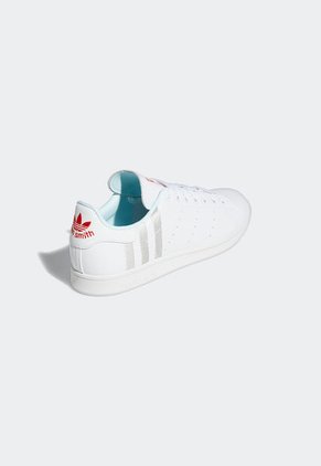Tenis Lifestyle Blanco-Celeste-Gris adidas Originals Stan Smith